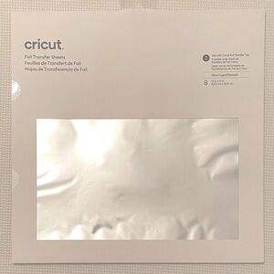 Cricut Silver Foil Transfer Sheets (12x12 inches)  - 2 packages, BUNDLE & SAVE